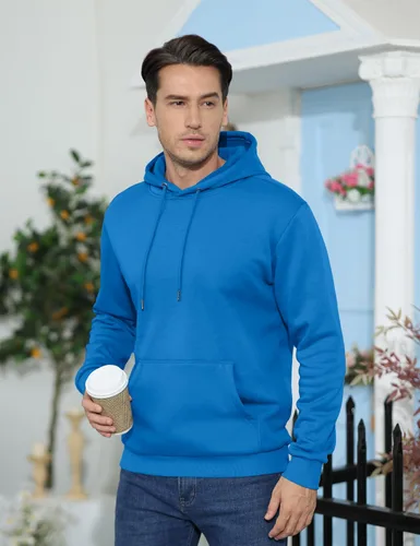 Miniatura 2 de TACVASEN Sudadera deportiva con capucha para hombre, con forro polar, suave, casual, con bolsillo