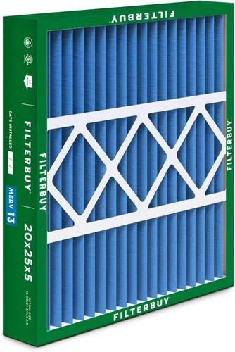 Miniatura 8 de Filterbuy Filtro de Aire MERV 13 de 20 x 25 x 5 pulgadas para defensa óptima contra el humo y las alergias (paquete de 2), filtros plisados
