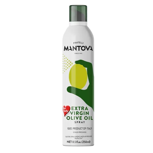 Miniatura 8 de Mantova Spray de Aceite de Oliva Extra Virgen Sabor Chile 8 oz. Botella de Aerosol - Controla la Cantidad de Aceite - Ideal para Ensaladas y Cocina