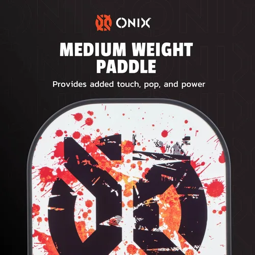 Miniatura 4 de Onix Pickleball Paddle Set with 2 Composite Paddles and 4 Balls — Durable Construction, Stylish Graphics, 90-Day Limited Warranty