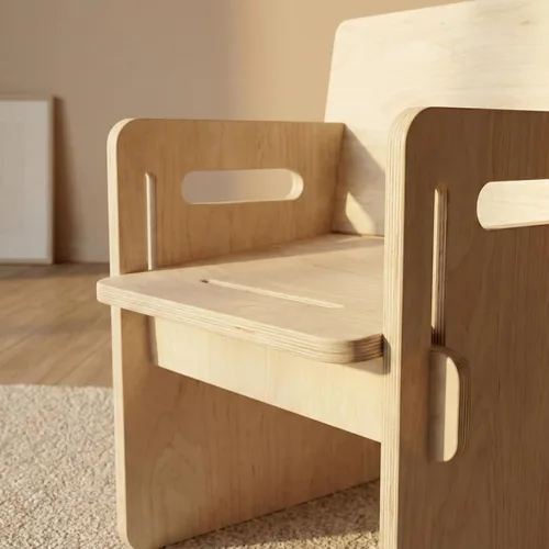 Miniatura 4 de Montessori Children's Desk with Chair Encourages Creativity and Independence, Lightweight and Easy to Assemble