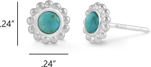 Miniatura 4 de Boma Jewelry Sterling Silver Balinese Circle Stud Earring