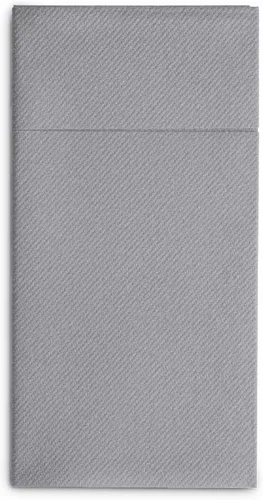 Miniatura 8 de Servilletas desechables de lino con bolsillo integrado para cubiertos, paquete de 50 servilletas de papel gris preplegadas como servilletas de papel