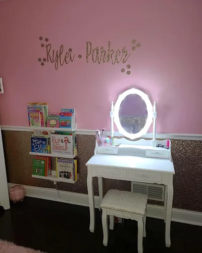 Miniatura 4 de Papel tapiz autoadhesivo con purpurina gruesa dorado champán brillante, papel tapiz con purpurina brillante para pared