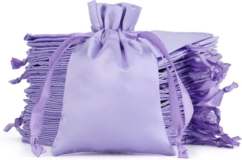 Miniatura 37 de Bolsas de regalo pequeñas de satén negro, 30 unidades de 3 x 4 con cordón, para aula de niños, boda, cumpleaños, graduación, recuerdos de fiesta