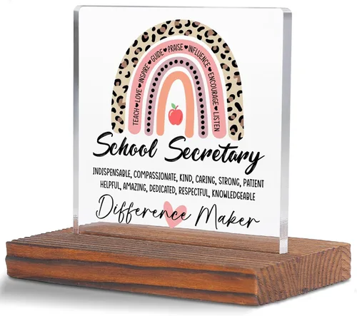 Miniatura 21 de Letrero decorativo de escritorio transparente para después de la escuela, regalo de agradecimiento para mujeres y hombres, regalos de agradecimiento