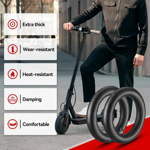 Miniatura 6 de aibiku Tubo interior de 8.5 pulgadas para scooter eléctrico, grueso, duradero, a prueba de fugas, tubo interior de 8 1/2 x 2 para Xiaomi M365