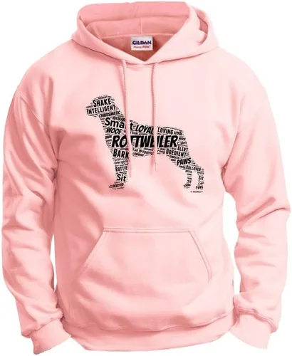 Miniatura 8 de ThisWear Rottweiler Word Art - Sudadera con capucha para perro y cachorro