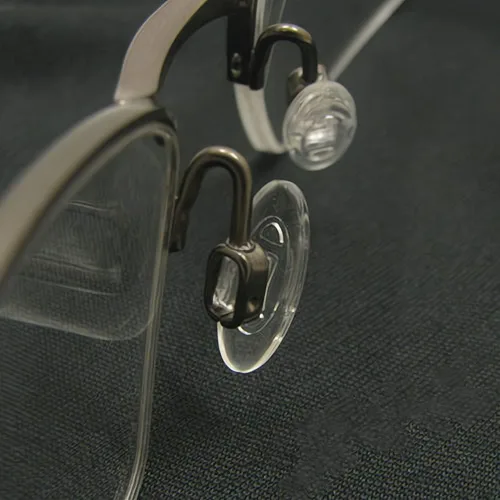 Miniatura 6 de Almohadillas para la nariz para gafas, 5 pares de lentes de repuesto para la nariz, protectores de nariz ovalados de silicona suave, almohadillas