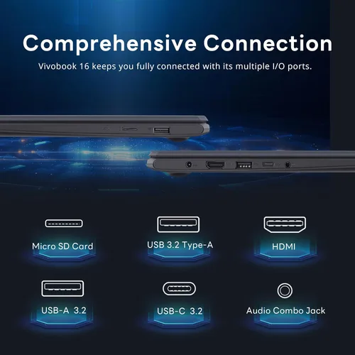 Miniatura 9 de ASUS Vivobook Go 14" FHD Business Laptop, Intel Celeron N4500, 4GB DDR4 RAM, 1.12TB Storage(128GB eMMC & 1TB Docking Station Set), Intel UHD