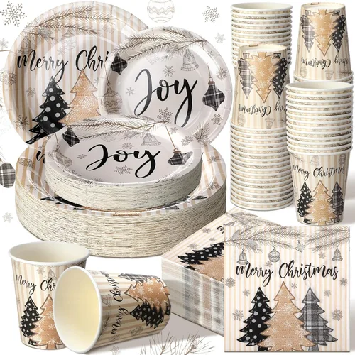 Miniatura 13 de Hsei 250 piezas de platos y servilletas de calabaza de otoño para decoración de fiesta, juegos de vajilla desechable para baby shower, suministros
