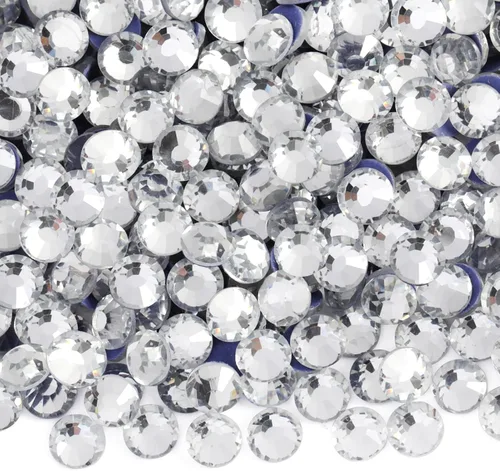 Miniatura 31 de 6000 diamantes de imitación termoadhesivos a granel, diamantes de imitación azules para ropa de manualidades, cristales termoadhesivos para Zafiro