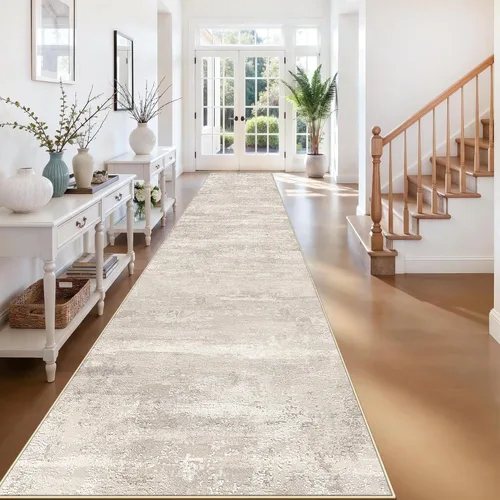 Miniatura 60 de Alfombra lavable para pasillo de 3 x 12 pulgadas, alfombras abstractas modernas con parte trasera antideslizante, alfombra ultra suave para cocina