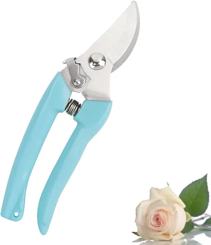 Miniatura 9 de Leize - Juego de tijeras para flores, paquete de 2 unidades, tijeras florales de acero inoxidable premium y engrosadas, podadora fuerte para flores