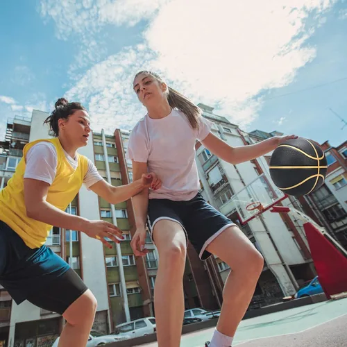 Miniatura 6 de Dakapal Baloncesto de goma tamaño 5 para adolescentes y adultos, pelotas de baloncesto para interiores y exteriores, para juegos, gimnasio