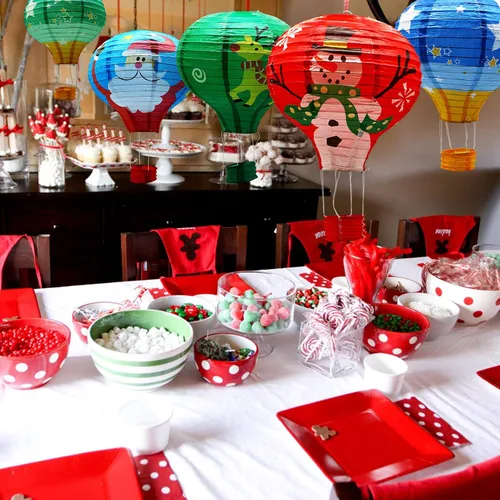 Miniatura 3 de ADLKGG Juego de linternas de papel colgantes con globos aerostáticos, decoración de fiesta, cumpleaños, boda, Navidad, fiesta, regalo, 12 pulgadas