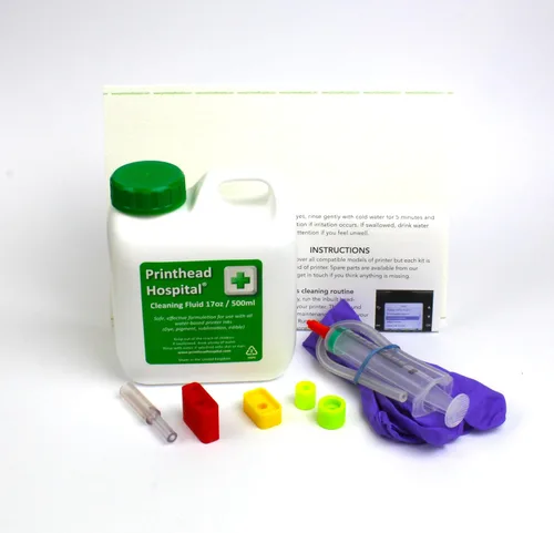Kit de limpieza para impresoras Epson Canon Brother y HP - 16.9 fl oz | Kit fácil de usar para borrar boquillas de impresora