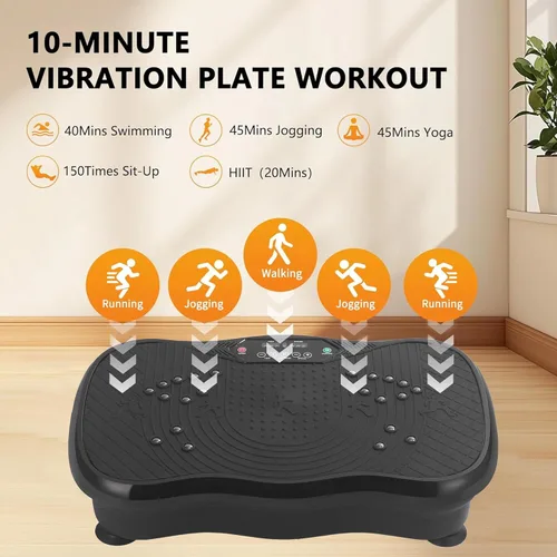 Miniatura 5 de Vibration Plate Exercise Machine, Vibrating Plate Fitness Platform with Remote Control – Portable Vibration Plates for Lymphatic Drainage