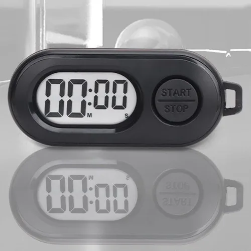 Miniatura 4 de Paquete de 2 llaveros temporizadores, temporizador digital de cuenta regresiva, reloj de contador de tiempo para deportes al aire libre con diseño