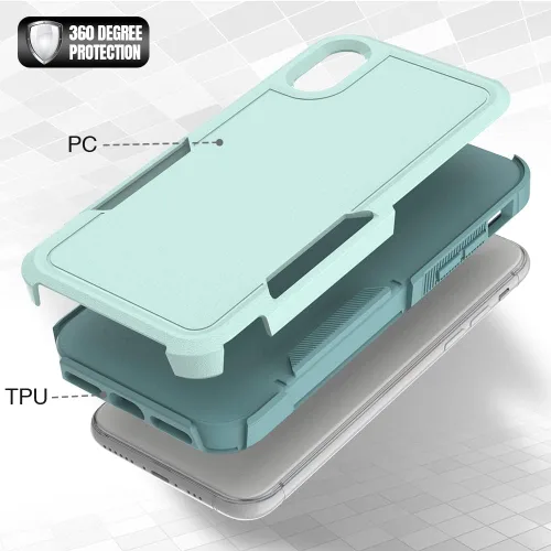 Miniatura 323 de Jeylly Funda para iPhone SE/Funda para iPhone 5S, Exterior de Plástico Duro que Absorbe Golpes + Interior de Silicona de Goma Defensor contra