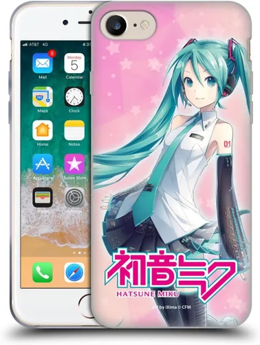 Miniatura 91 de Head Case Designs Licencia Oficial Hatsune Miku Gráficos Lindos Carcasa de Gel [Protección de Grado Militar] Compatible con Apple iPhone 7