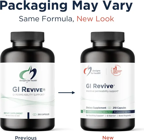 Miniatura 4 de Designs for Health GI Revive - Apoyo para la salud intestinal de olmo resbaladizo con raíz de regaliz, L-glutamina + carnosina de zinc, MSM, polvo