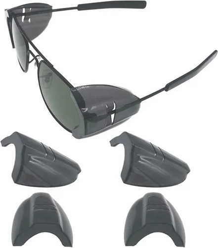 Miniatura 13 de Protectores laterales para gafas, protectores laterales deslizables, tamaño L se adapta a marcos de gafas medianos a grandes, tamaño M se adapta a