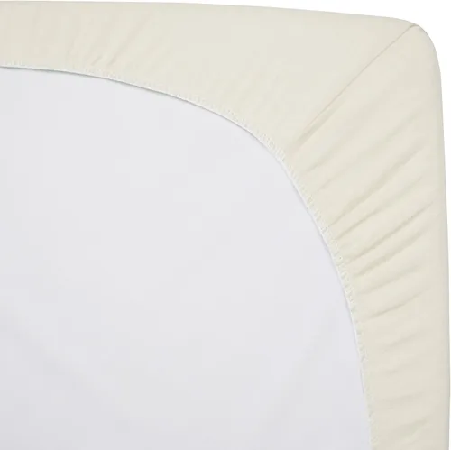 Miniatura 4 de American Baby Company Sábana bajera ajustable para cuna/moisés 100% algodón natural de 36" x 18" - Sábana suave, transpirable e hipoalergénica, Crema