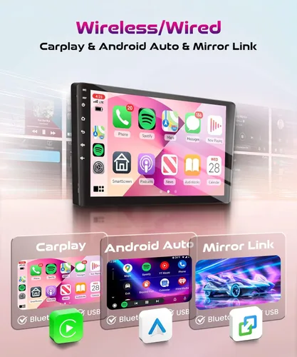 Miniatura 3 de Estéreo de coche Android de 9 pulgadas 2G+64G para Ford F150 SVT Raptor 2009-2012 Recorte bajo inalámbrico CarPlay Android Auto pantalla táctil