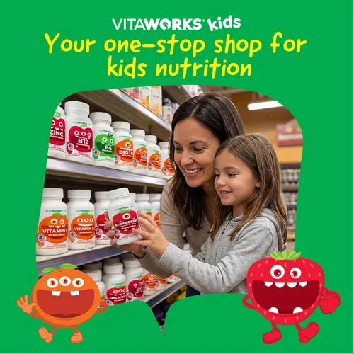 Miniatura 8 de VitaWorks Kids Biotin - Tabletas masticables de 5000 mcg Sabroso suplemento de biotina Vegano, sin OGM Crecimiento del cabello, piel y salud