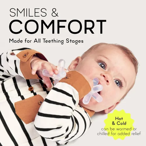 Miniatura 8 de Juguetes de dentición de silicona para bebés, mordedor para bebés, niños pequeños, recién nacidos, certificado por CPSIA, material formulado por