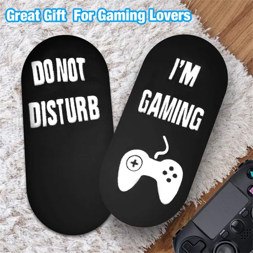 Miniatura 2 de Do Not Disturb I'M Gaming Socks, Men Gifts Ideas Valentines Day Kids Valentine Boy Gamer Sock Gift for Mens Dad Father