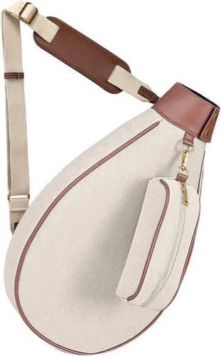 Miniatura 7 de Bolso cruzado de bádminton de tenis para mujeres y hombres, soporte para remo, bolsa de raqueta y squash para regalos de cumpleaños