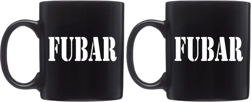 Miniatura 5 de Rogue River Tactical Divertida taza de café negra militar FUBAR Taza de novedad negra Gran idea de regalo para veteranos militares