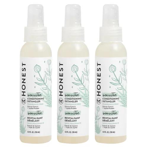 Miniatura 17 de The Honest Company - Espray acondicionador desenredante, naranja dulce con aroma a vainilla Acondicionador ligero sin enjuague y espray