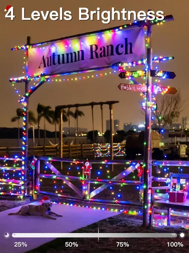 Miniatura 7 de Luces de Navidad para exteriores, 800 LED de 262 pies, luces de hadas multicolor IP67 impermeables, tira de luces enchufables con control remoto, 8