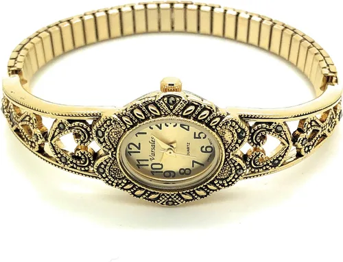 Miniatura 2 de Elegante reloj de moda ovalado de marcasita elástica para mujer