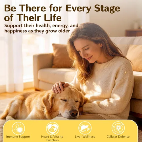 Miniatura 2 de VUN Turkey Tail Mushroom for Dogs, Mushroom Powder for Dogs & Cats Lipoma for Immune,Heart,Liver,Antioxidant Daily Wellness Supplement with Reishi &