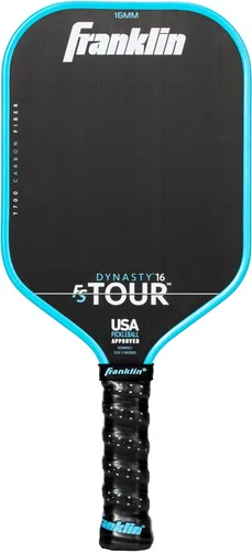 Miniatura 11 de Franklin Sports Palas de Pickleball Pro - Serie FS Tour Fibra de Carbono Cruda T700 - Aprobadas para Pickleball de EE. UU. - Borde Inyectado de Gris
