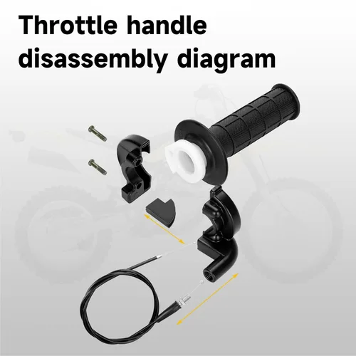 Miniatura 6 de HIAORS Kit de mango de cable de acelerador giratorio de 7/8" 22mm para Predator 196cc 212cc 6.5hp Coleman CT200U CT200U-EX BT200X Baja Warrior MB200