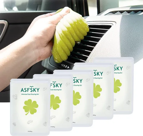 Miniatura 15 de ASFSKY Gel de limpieza de coche para detalles de coche, masilla de gel de limpieza de coche, gel limpiador de teclado reutilizable, masilla de gel