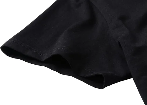 Miniatura 2 de YITAN Camiseta de verano de algodón de manga corta con cuello redondo para mujer