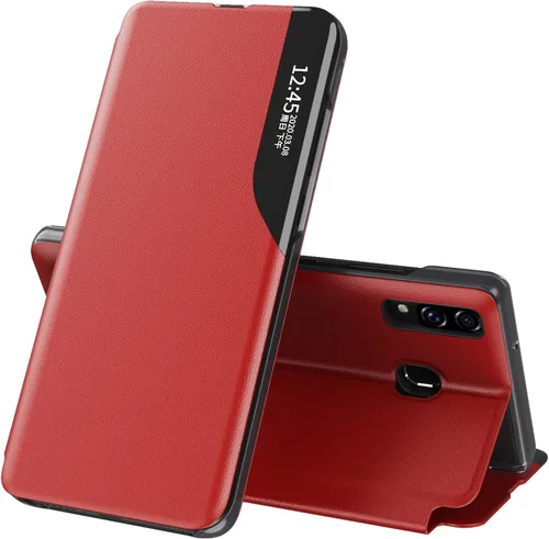 Miniatura 23 de Funda para Samsung Galaxy A71, Galaxy A71 Funda de piel transparente con función atril magnética con función atril, para mujeres y hombres, a prueba