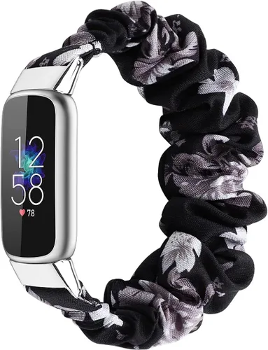 Miniatura 7 de Correas elásticas compatibles con Fitbit Luxe Bands, pulsera elástica de tela suave de repuesto para Fitbit Luxe Fitness Tracker, pequeña/grande