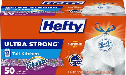 Miniatura 13 de Hefty - Bolsas para Basura Para Cocina, Altas, Ultra Fuertes, Aroma a Lavanda y Vainilla Dulce, 13 Galones, 80