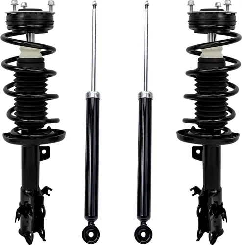 Miniatura 161 de Detroit Axle - Puntales y Amortiguadores para Chevy Traverse Buick Enclave GMC Acadia Saturn Outlook 2007-2012, 2 puntales delanteros con resorte