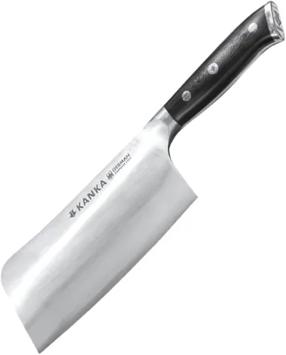 Miniatura 8 de KANKA Cuchillo de chef profesional de 8 pulgadas, acero inoxidable 1.4116 de alta calidad, mango de fibra de vidrio G-10 ultra premium, funda