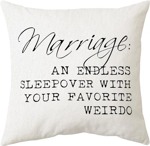 Miniatura 5 de Sidhua Funda de almohada con temática divertida de pareja para decoración del hogar, sala de bodas, bienvenidos a Poundtown, funda de almohada