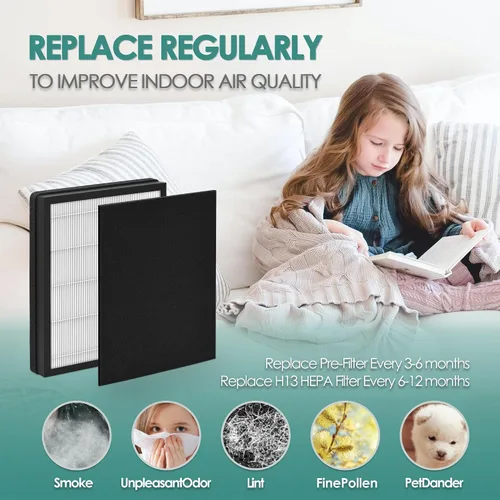 Miniatura 7 de Idylis - Filtro de repuesto para purificador de aire Filtrete FAP-C01-A e Idylis AC-2119 IAP-10-100 IAP-10-150 IAPC-40-140 con filtro Idylis