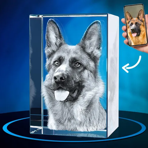 Miniatura 13 de ArtPix 3D Foto de cristal, regalos conmemorativos personalizados para perros con tu propia foto para los amantes de los perros, dueños de mascotas